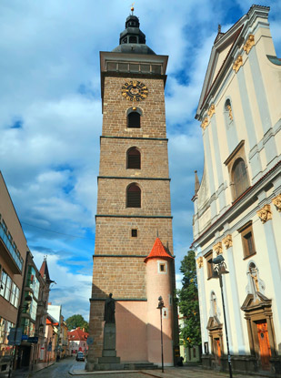Der schwarze Turm in Budweis