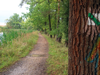 Um den Weltteich "Svet" fphrt ein 12 km Rundweg