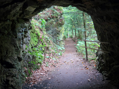 Der 32 m Fuggnertunnel von 1939 bei Pribenice