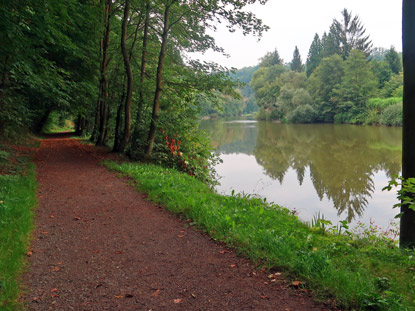 Wanderweg ab Tabor entlang der linken Seite der Lainsitz