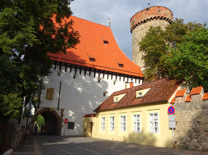 Bechyne Tor in Tabor mit dem Kotnov-Turm