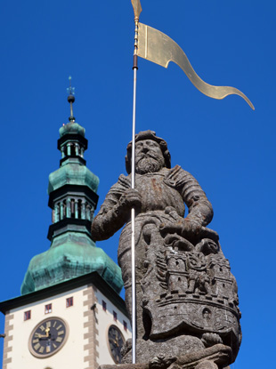 Brunnen auf dem Hauptpatz von Tabor