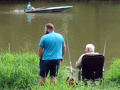 Der Fluss Lainsitz lockt viele Angler an