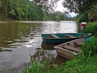 Am wegesrand der Lunice (Lainsitz) vor dem Ort Kolodĕje nad Lunic