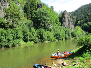 Rast auf der Eger