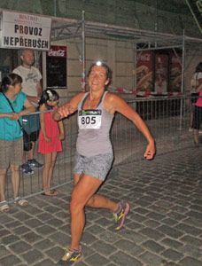 "Night run" rund um den Platz der Republik in Pilsen