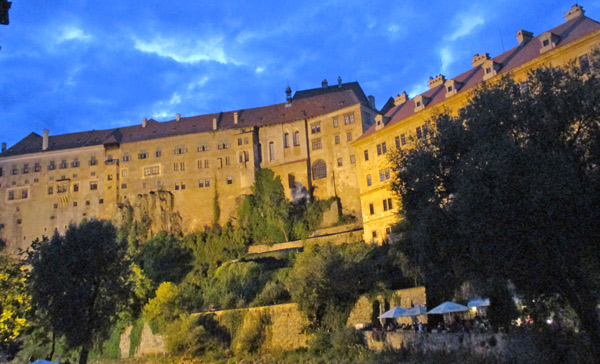 Schlossblick am Abend