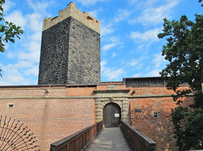 Eingang zur Burg Eger in Eger (Bhmen)