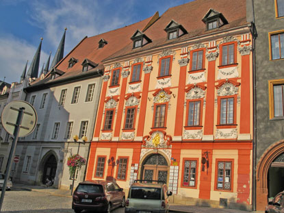 Das Gablerhaus in Eger. Johann Wolfgang von Goethe brnachtete hier.