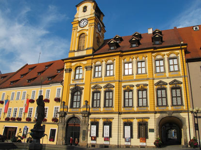 Das neue Rathaus au der 1. Hlfte des 18. Jh. in Eger