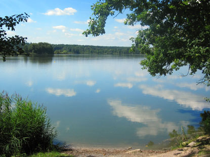 Das Naherholungsgebiet von Franzensbad, der See Maerika