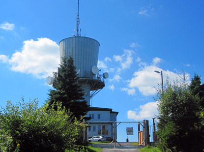 Der Gipfel  des Dylen (Tillenberg). Zur Zeit des Kalten Kriegs eine militrische Aufklrungsstation 