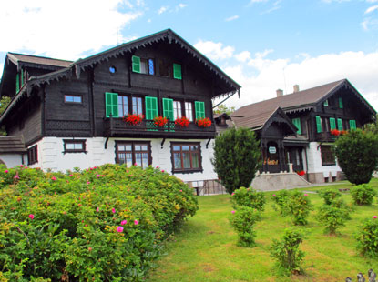 Das Jagschloss in Kladska (Glatzen) im Kaiserwald