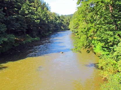 Fluss Eger bei Loket