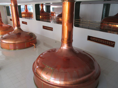 Das Sudhaus in der Urquell Brauerei in Pilsenm