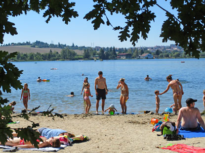 Der Velk boleveck rybnk (Groer Teich von Bolevec) bei Pilsen