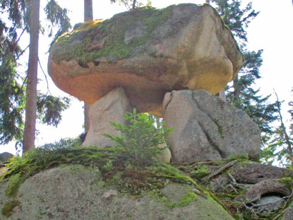 Der Hřib (Steinpilz-Fels)