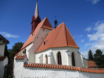 In Ztoň (Ottau)  steht die Kirche des heiligen Johannes des Tufers aus 1510