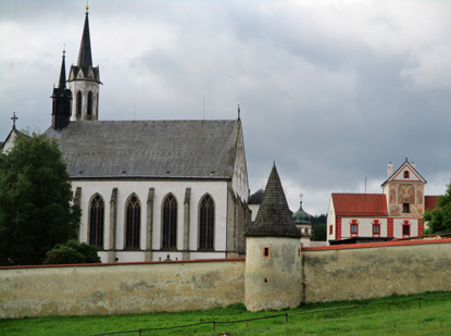 Das Kloster Vyebrodsk klter (Abtei Hohenfurth) in Vy Brod 