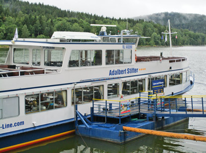 Das Ausflugsschiff "Adalbert Stifter" in Lipno