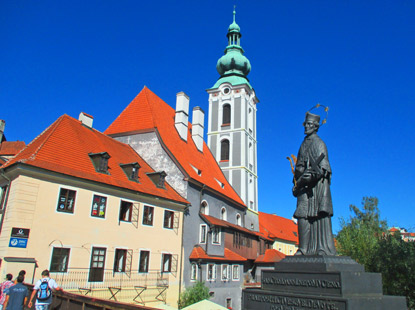 Barbierbrcke mit dem Brckenheiligen Nepumuk