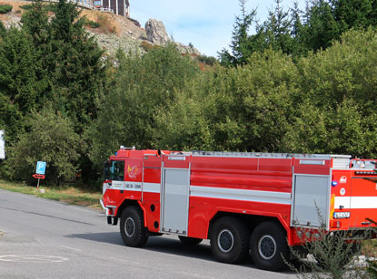 Einsatz er Feuerwehr am Jeschkengipfel