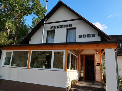 Unsere Unterkunft in Turnov (Turnau) hatten wir in der Pension Eden