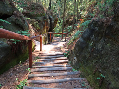 Unterwegs auf dem Goldenen Pfad durch das Böhmiscche Paradies