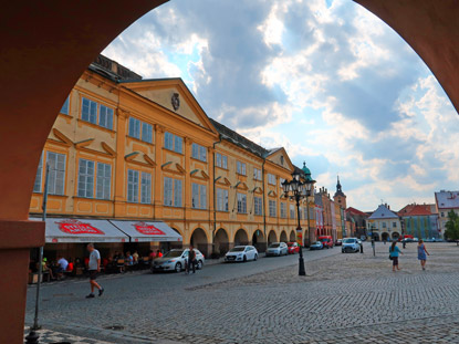 Valdtejnsk zmek (Schloss Wallenstein) Albrecht von Wallenstein wollte Jičn (Jitschin) zur Hauptstadt seines Herzogtums Friedland machen. 