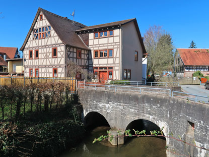Camino Odenwald: Brcke ber die Modau bei Brandau