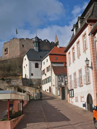 Camino incluso Odenwald: Lindenfels, Burgstrae zur Burgruine