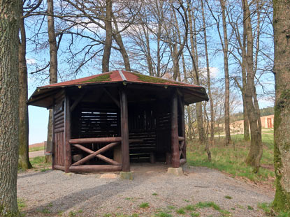 Camino incluso im Odenwald: Die Gaderner Htte