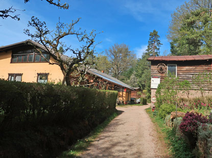 Camino incluso im Odenwald: Waldgaststtte Stiefelhtte