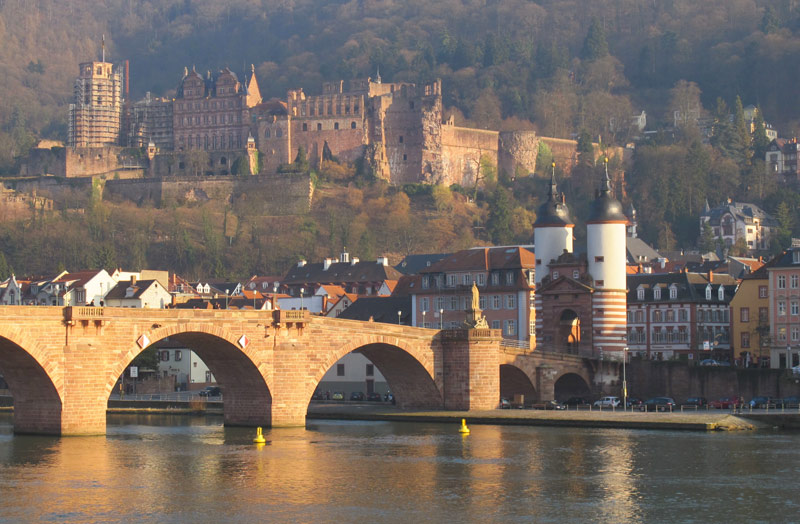 Camino incluso: Die Alte Brcke von Heielberg im Abendlicht