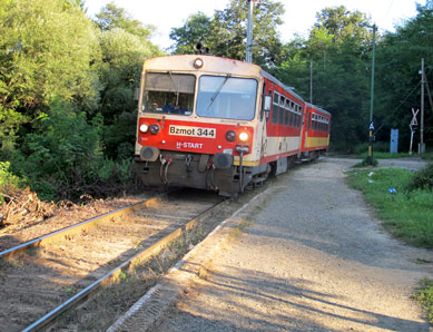 Von unserem Tagesziel Magyarkt sind wir nach Berkenye mit der Bahn gefahren.