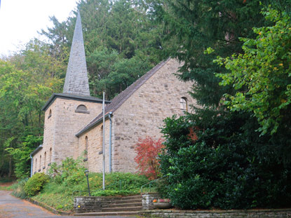 Eifelsteig Etappe 1: Katholische Kapelle von 1939 in Friesenrath