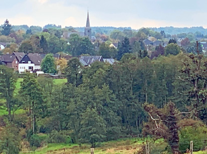 Eifelsteig Etappe 1: Blick auf Roetgen