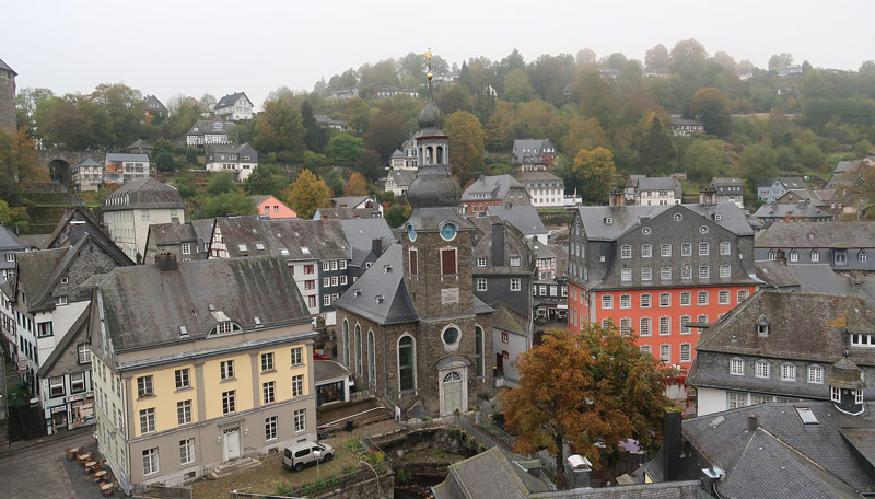 Eifelsteig 2. Etappe: Blick auf Monschau