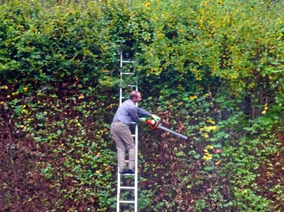 Eifelsteig Etappe 3: Heckenschneider am Werk