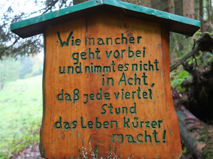 Eifelsteig Etappe 3: Schild nicht nur fr Wanderer