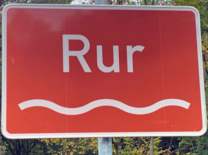 Eifelsteig Etappe 3: "Rur"-Schild