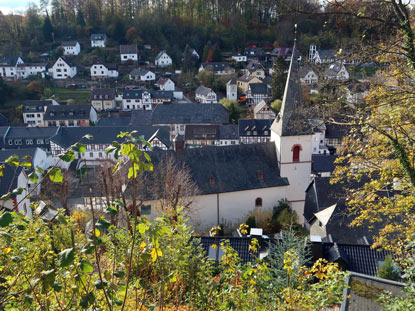 Blick von der Burg Blankenheim in die Altstadt