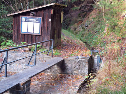 Das "groe Wehr" unterhalb der Morgenbrodshtte (704 m)