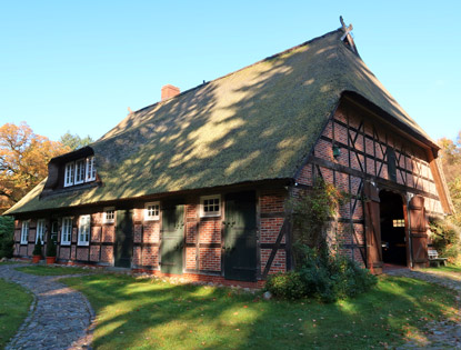 Wegvariante Heidschnuckenweg: Heidehaus in Wehlen