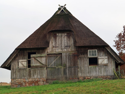 Auf dem Weg nach Niederhaverbeck: Ein Schafstall
