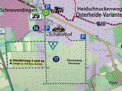 Das Pietzmoor- ein Rundweg ersxchliet diese Landschaft stlich von Schneverdingen