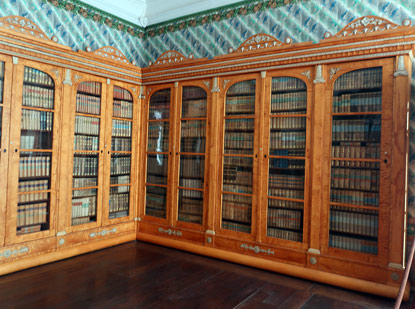 Frstliche Bibliothelk mit 74.000 Bcher im Schloss Corvey