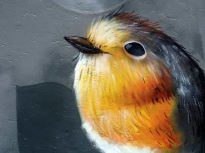 Hermannsweg vor Bielefeld: Auf Trinkwasserbehlter wurden Tierbilder gemalt