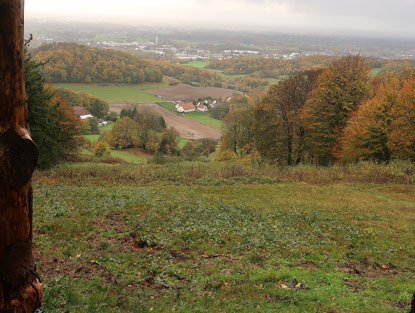 Blick von der Aschelohr Schutzh�tte ins Tal