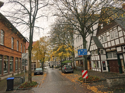 Bahnhofstra�e in Halle Westfalen